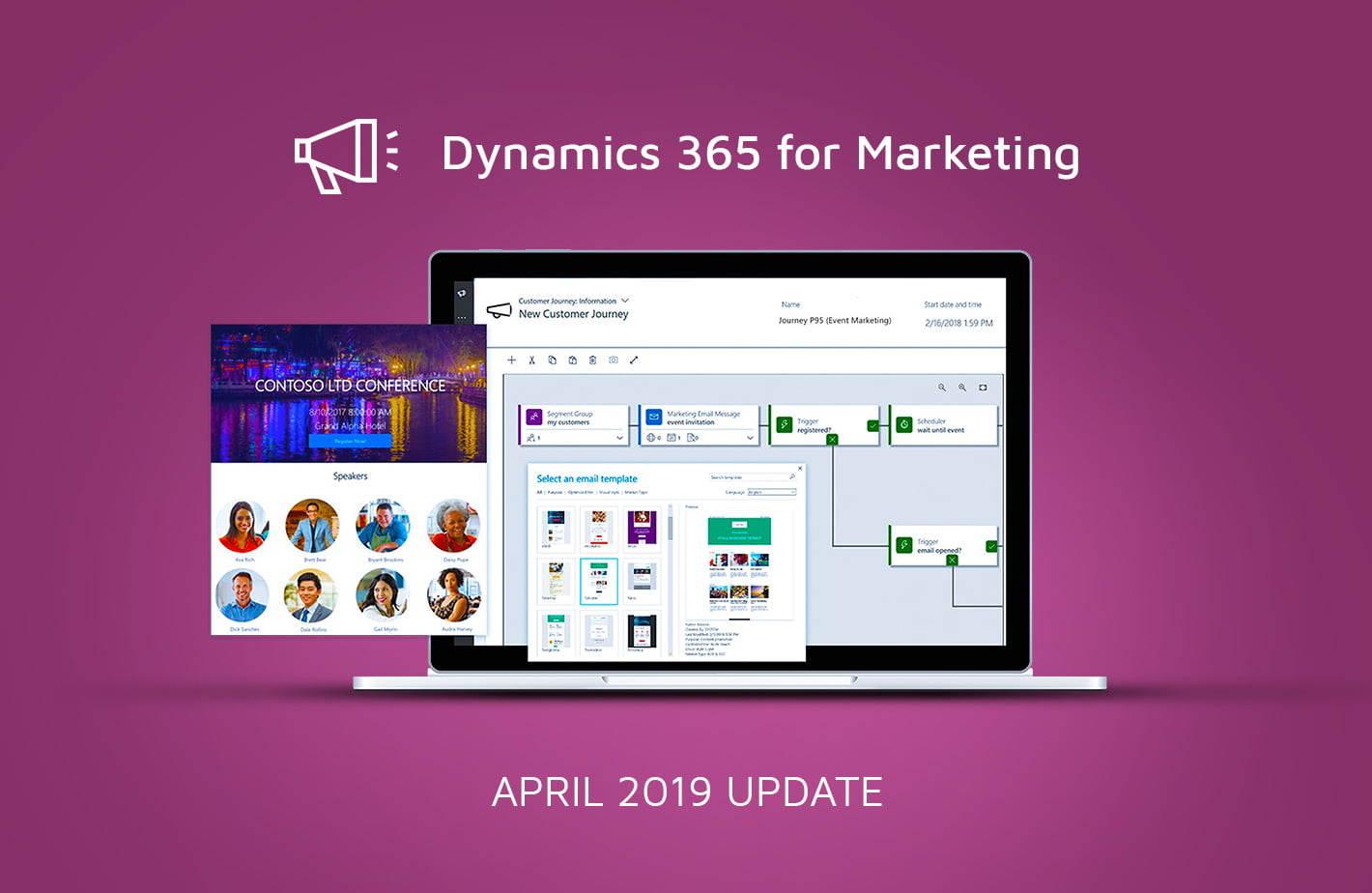 What’s New in Dynamics 365 for Marketing April 2019 Release What's new in D365 for Marketing blog banner